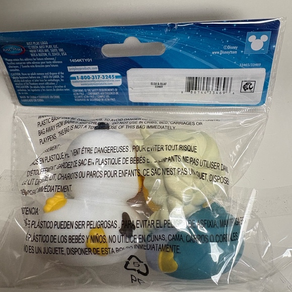 Pack Of 2 Disney Elsa And Olaf Duckalooz Rubber Duckie Jeep Duck Bath Toy - Picture 6 of 10